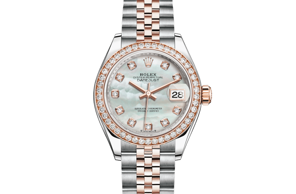 Rolex Lady-Datejust | Lady-Datejust | Gem-set dial | Mother-of-Pearl Dial | Diamond-Set Bezel | Everose Rolesor | Women Watch | Rolex Official Retailer - THE TIME PLACE SG