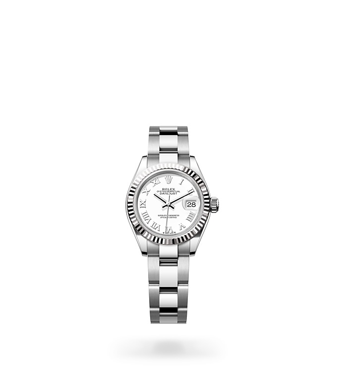 Rolex Lady-Datejust | Lady-Datejust | Light dial | The Fluted Bezel | White dial | White Rolesor | Women Watch | Rolex Official Retailer - THE TIME PLACE SG