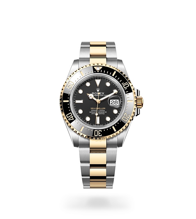 Rolex Sea-Dweller | Sea-Dweller | Dark dial | Ceramic Bezel and Luminescent Display | Black dial | Yellow Rolesor | Men Watch | Rolex Official Retailer - THE TIME PLACE SG
