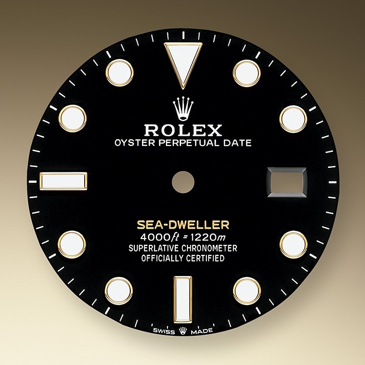 Rolex Sea-Dweller | Sea-Dweller | Dark dial | Ceramic Bezel and Luminescent Display | Black dial | Yellow Rolesor | Men Watch | Rolex Official Retailer - THE TIME PLACE SG