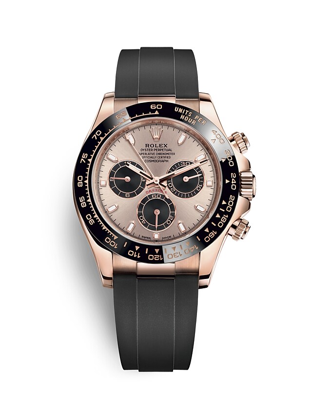 Rolex Cosmograph Daytona | Cosmograph Daytona | Light dial | The tachymetric scale | Sundust and black dial | 18 ct Everose gold | Men Watch | Rolex Official Retailer - THE TIME PLACE SG
