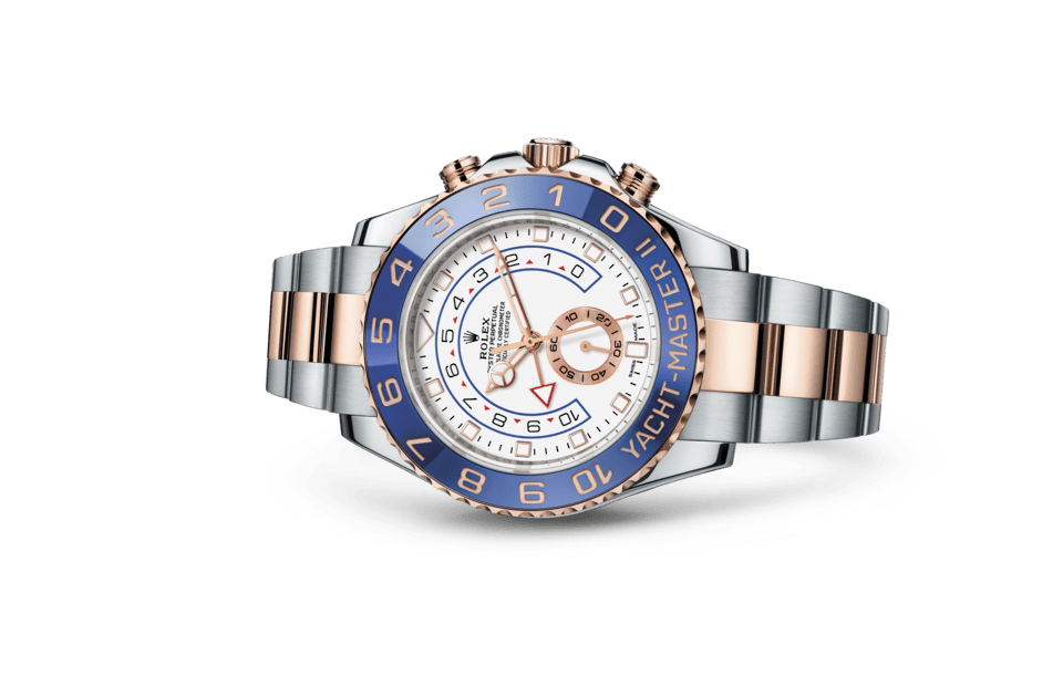 Rolex Yacht-Master | Yacht-Master II | Light dial | Ring Command Bezel | White dial | Everose Rolesor | Men Watch | Rolex Official Retailer - THE TIME PLACE SG