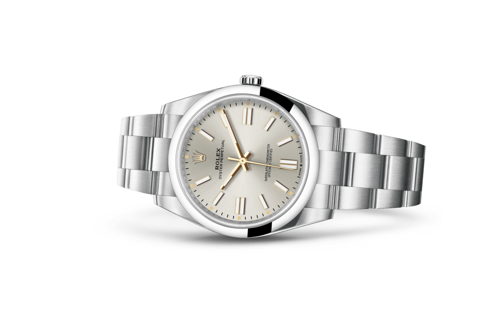 Rolex Oyster Perpetual | Oyster Perpetual 41 | Light dial | Silver dial | Oystersteel | The Oyster bracelet | Men Watch | Rolex Official Retailer - THE TIME PLACE SG