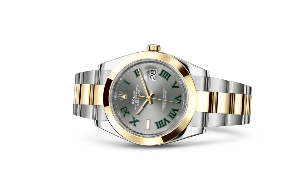 Rolex Datejust | Datejust 41 | Dark dial | Slate Dial | Yellow Rolesor | The Oyster bracelet | Men Watch | Rolex Official Retailer - THE TIME PLACE SG