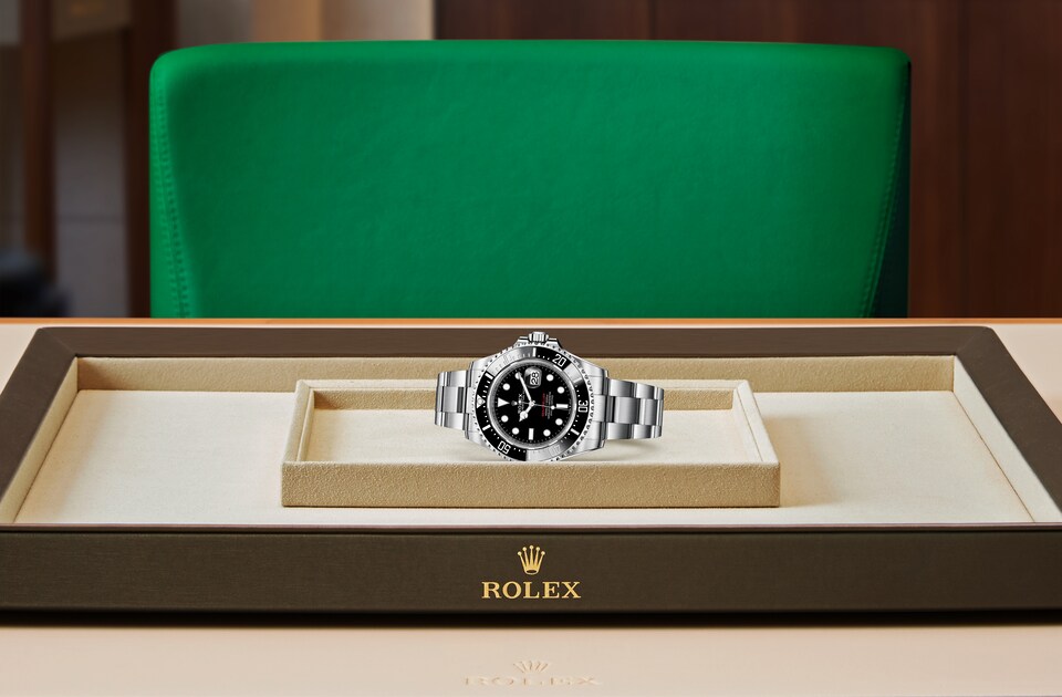 Rolex Sea-Dweller | Sea-Dweller | Dark dial | Ceramic Bezel and Luminescent Display | Black dial | Oystersteel | Men Watch | Rolex Official Retailer - THE TIME PLACE SG