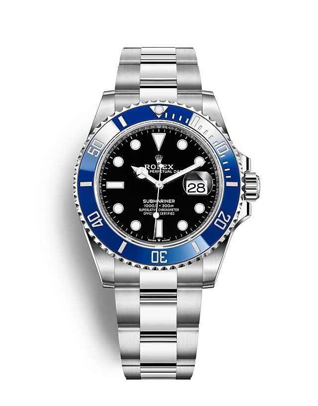 Rolex Submariner | Submariner Date | Dark dial | Unidirectional Rotatable Bezel | Black dial | 18 ct white gold | Men Watch | Rolex Official Retailer - THE TIME PLACE SG