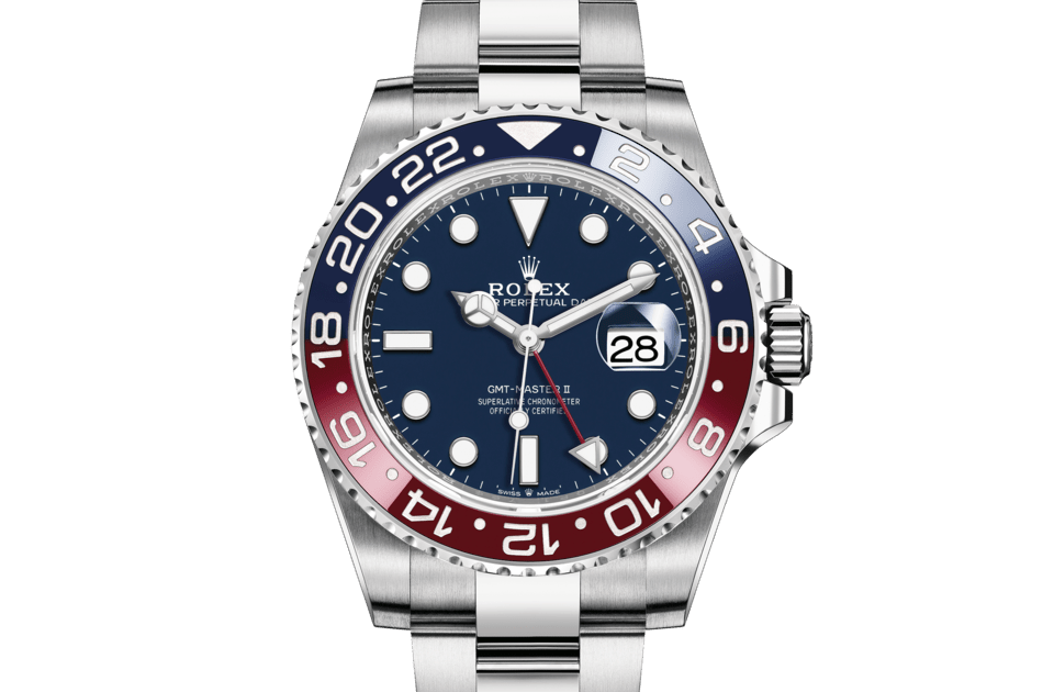 Rolex GMT-Master II | GMT-Master II | Coloured dial | 24-Hour Rotatable Bezel | Midnight blue dial | 18 ct white gold | Men Watch | Rolex Official Retailer - THE TIME PLACE SG