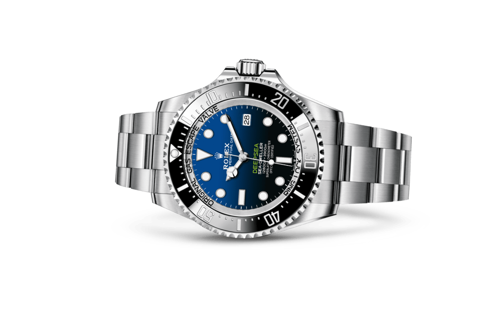 Rolex Deepsea | Deepsea | Coloured dial | D-Blue Dial | Ceramic Bezel and Luminescent Display | Oystersteel | Men Watch | Rolex Official Retailer - THE TIME PLACE SG