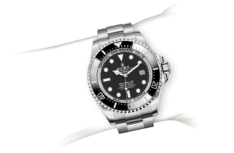 Rolex Deepsea | Deepsea | Dark dial | Ceramic Bezel and Luminescent Display | Black dial | Oystersteel | Men Watch | Rolex Official Retailer - THE TIME PLACE SG