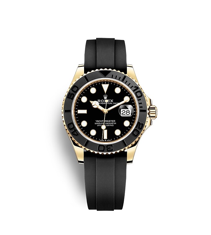 Rolex Yacht-Master | Yacht-Master 42 | Dark dial | Bidirectional Rotatable Bezel | Black dial | 18 ct yellow gold | Men Watch | Rolex Official Retailer - THE TIME PLACE SG