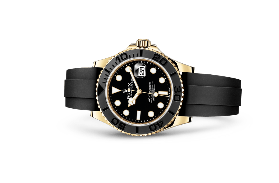 Rolex Yacht-Master | Yacht-Master 42 | Dark dial | Bidirectional Rotatable Bezel | Black dial | 18 ct yellow gold | Men Watch | Rolex Official Retailer - THE TIME PLACE SG