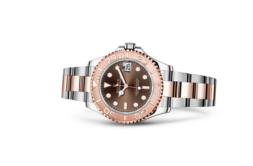Rolex Yacht-Master | Yacht-Master 37 | Coloured dial | Bidirectional Rotatable Bezel | Chocolate Dial | Everose Rolesor | Women Watch | Rolex Official Retailer - THE TIME PLACE SG