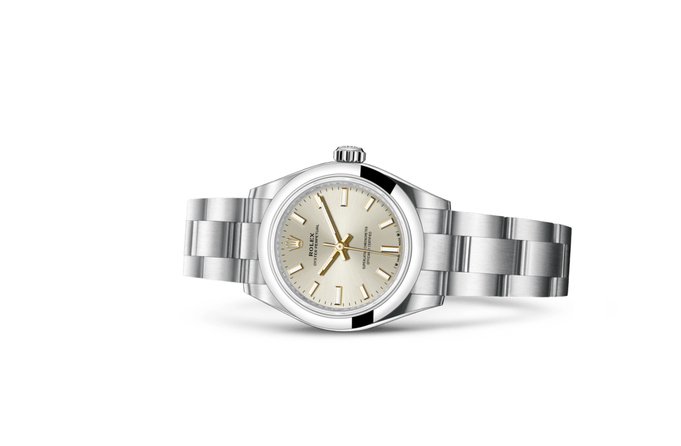 Rolex Oyster Perpetual | Oyster Perpetual 28 | Light dial | Silver dial | Oystersteel | The Oyster bracelet | Women Watch | Rolex Official Retailer - THE TIME PLACE SG
