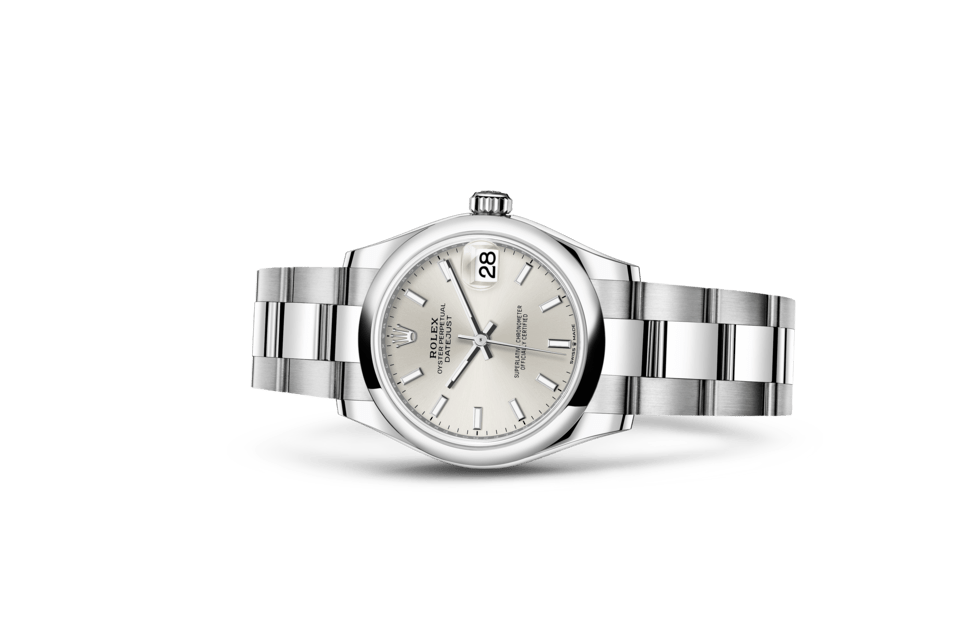 Rolex Datejust | Datejust 31 | Light dial | Silver dial | Oystersteel | The Oyster bracelet | Women Watch | Rolex Official Retailer - THE TIME PLACE SG