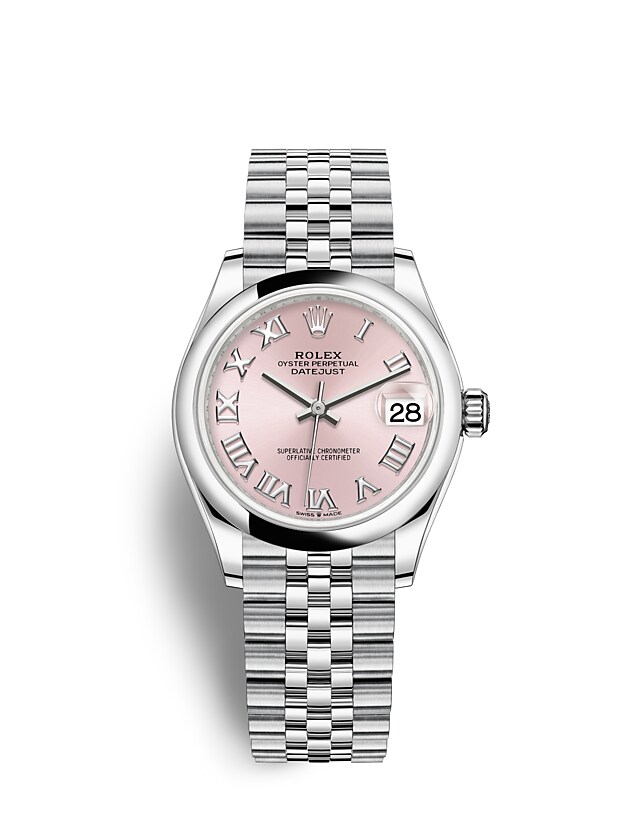 Rolex Datejust | Datejust 31 | Coloured dial | Pink Dial | Oystersteel | The Jubilee bracelet | Women Watch | Rolex Official Retailer - THE TIME PLACE SG