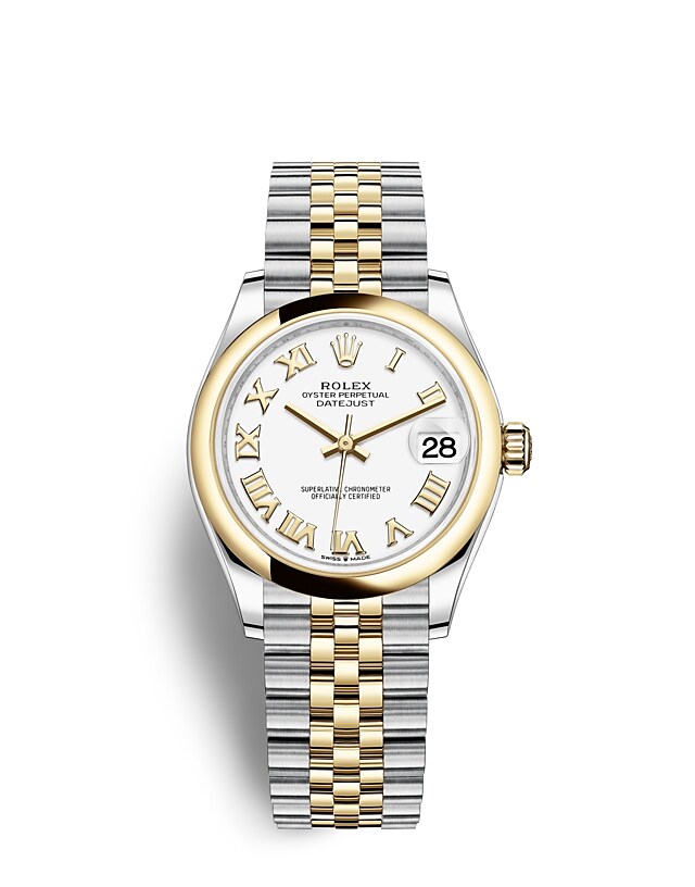 Rolex Datejust | Datejust 31 | Light dial | White dial | Yellow Rolesor | The Jubilee bracelet | Women Watch | Rolex Official Retailer - THE TIME PLACE SG