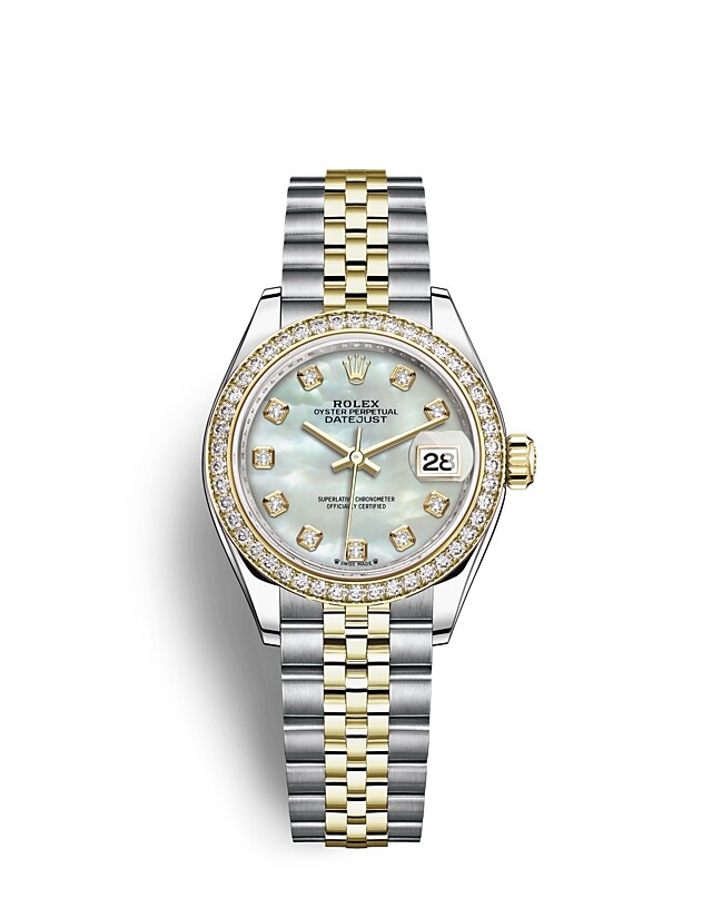Rolex Lady-Datejust | Lady-Datejust | Gem-set dial | Mother-of-Pearl Dial | Diamond-Set Bezel | Yellow Rolesor | Women Watch | Rolex Official Retailer - THE TIME PLACE SG