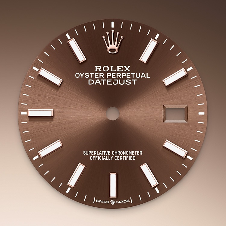 Rolex Datejust | Datejust 36 | Dark dial | Fluted bezel | Chocolate Dial | Everose Rolesor | Women Watch | Rolex Official Retailer - THE TIME PLACE SG