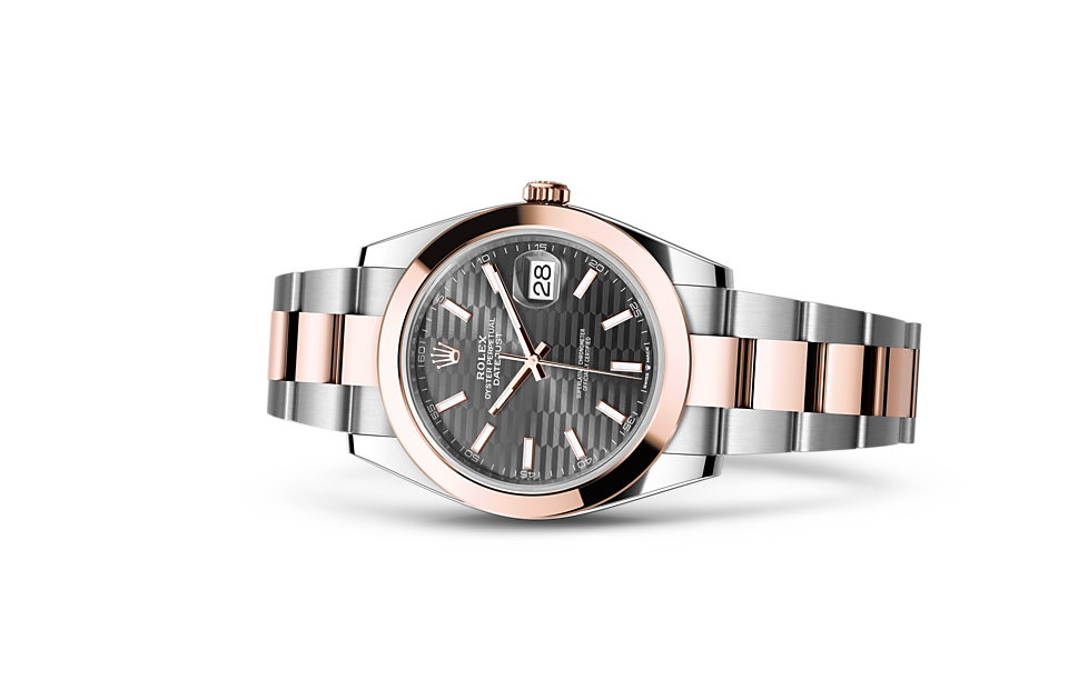 Rolex Datejust | Datejust 41 | Dark dial | Slate Dial | Everose Rolesor | The Oyster bracelet | Men Watch | Rolex Official Retailer - THE TIME PLACE SG
