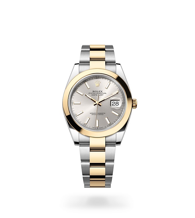 Rolex Datejust | Datejust 41 | Light dial | Silver dial | Yellow Rolesor | The Oyster bracelet | Men Watch | Rolex Official Retailer - THE TIME PLACE SG