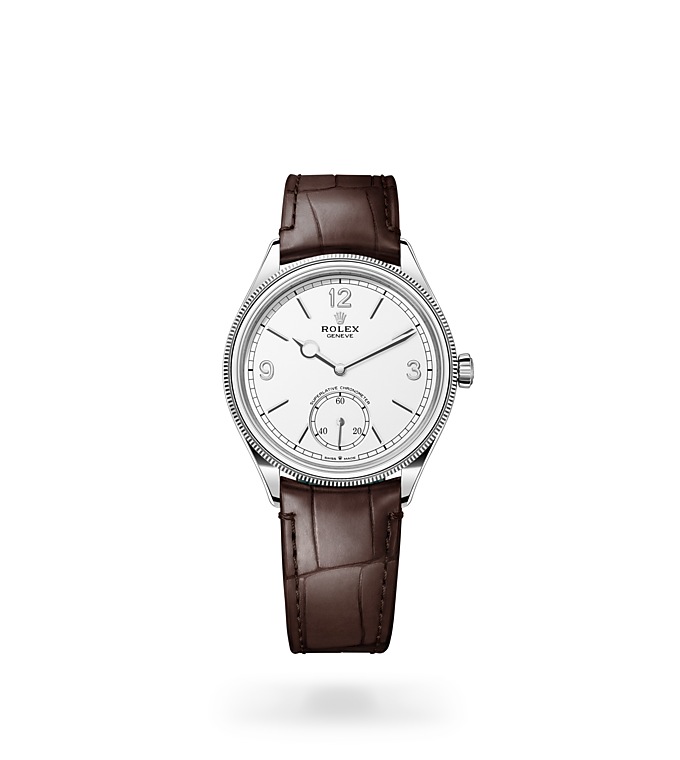 Rolex 1908 | 1908 | Light dial | Intense white dial | Domed and fluted bezel | 18 ct white gold | Men Watch | Rolex Official Retailer - THE TIME PLACE SG