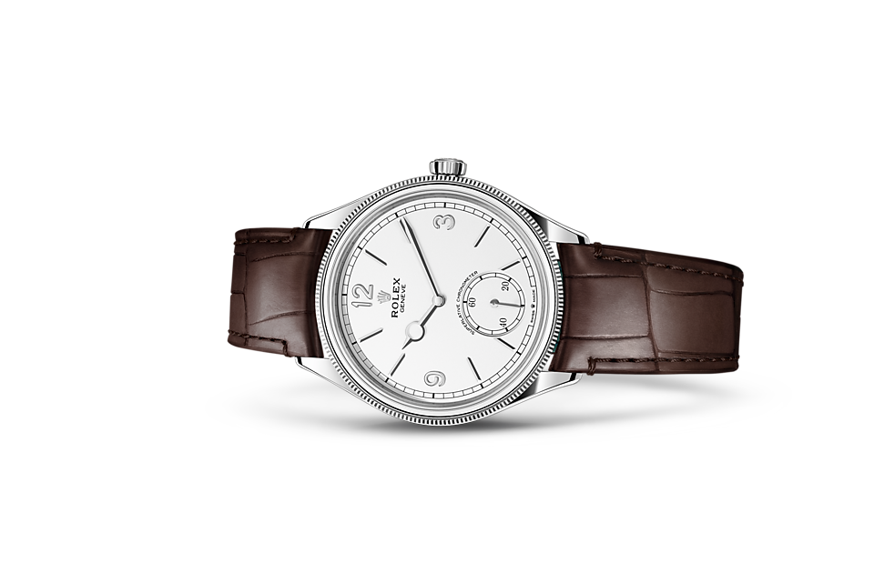 Rolex 1908 | 1908 | Light dial | Intense white dial | Domed and fluted bezel | 18 ct white gold | Men Watch | Rolex Official Retailer - THE TIME PLACE SG