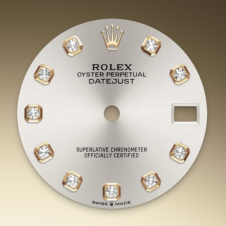 Rolex Datejust | Datejust 31 | Light dial | Silver dial | Fluted bezel | Yellow Rolesor | Women Watch | Rolex Official Retailer - THE TIME PLACE SG